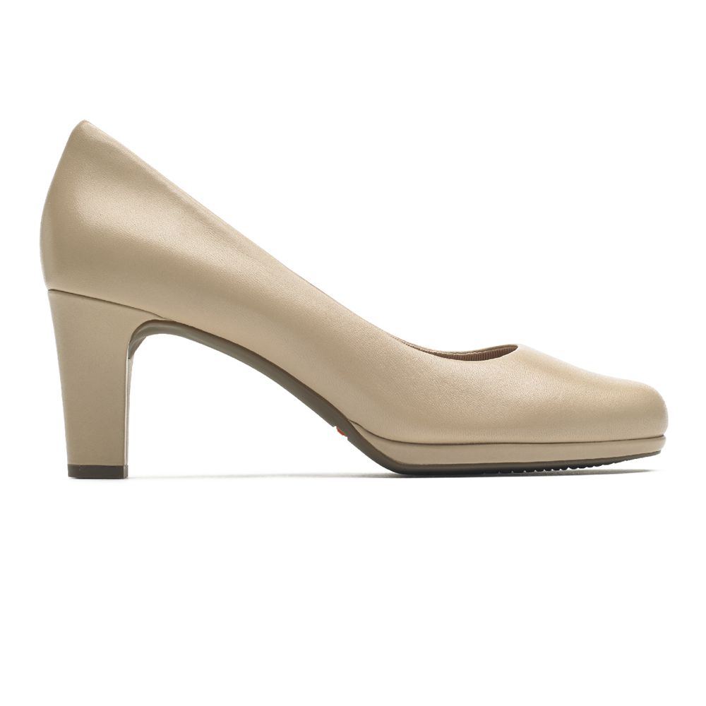 Rockport Canada Total Motion Leah - Womens Pumps Beige (HQB634927)